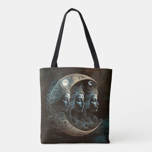 Tote Bag Découpage d'une triple déesse (Dos)
