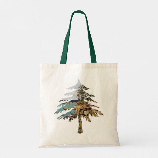 Tote Bag Découpe côtière de l'Oregon (Dos)