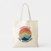 Tote Bag Découvrez l'aventure en montagne (Dos)