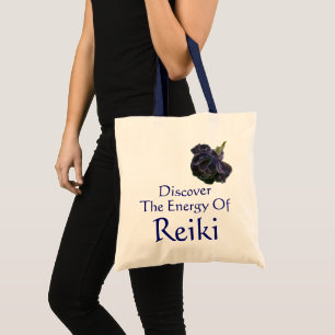 Tote Bag Découvrez L'Énergie Du Rose Pourpre Reiki