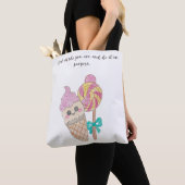 Tote Bag "Découvrez qui vous êtes et faites-le exprès." (De près)