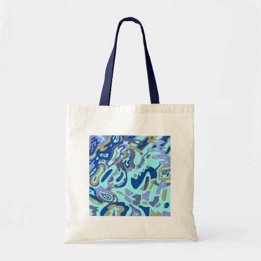 Tote Bag "Deep is the Ocean" Original Abstrait (Devant)