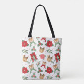 Tote Bag Deer Happy Tan Motif Plante (Dos)