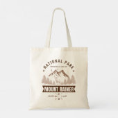 Tote Bag Deer & Mountain Scene – Mount Rainer (Dos)