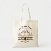 Tote Bag Deer & Mountain Scene – Mount Rainer (Devant)