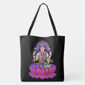 Tote Bag Déesse de festival de Lakshmi Diwali de la bonne (Dos)