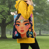 Tote Bag Déesse florale enchantée
