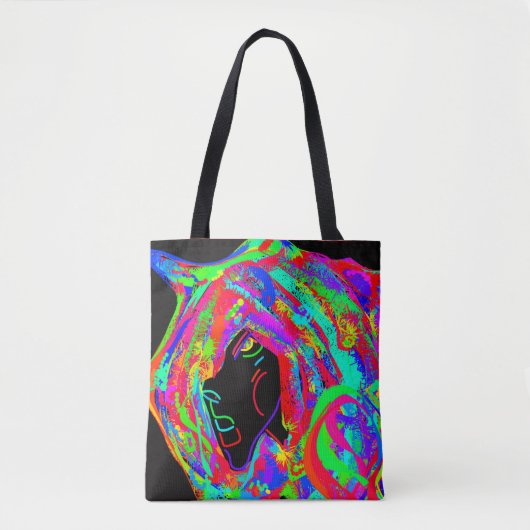 Tote Bag Déesse gothique avec une coiffe à cornes (Devant)