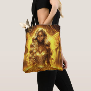Tote Bag Déesse mystique de la lumière avec des ailes de fé