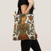 Tote Bag Déesse Terre Féminine Divine (De près)