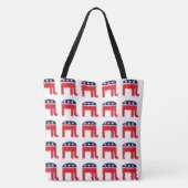 Tote Bag Défenseurs graphiques du motif | d'éléphant (Dos)
