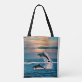 Tote Bag Défi dans le bleu profond (Dos)
