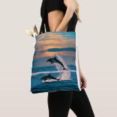 Tote Bag Défi dans le bleu profond (De près)