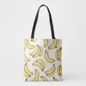 Tote Bag Défilé de bananes jaune beurre (Devant)