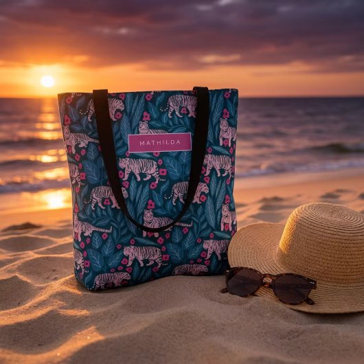 Tote Bag Défilé Tiger Bloom