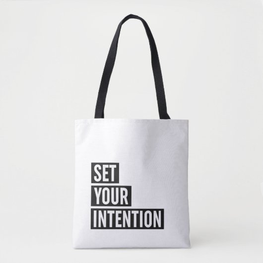 Tote Bag Définir la typographie de votre intention (Devant)
