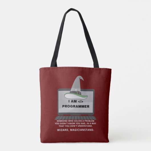 Tote Bag Définition amusante du programmeur (Dos)