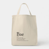 Tote Bag Définition de Bae Petite amie Épouse (Dos)