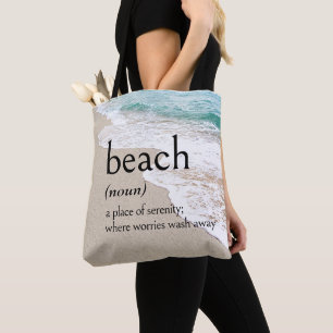 Tote Bag Définition de BEACH On Seashore