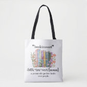 Tote Bag Définition de "Booktrovert" (Devant)