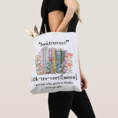 Tote Bag Définition de "Booktrovert" (De près)