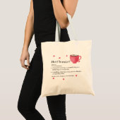 Tote Bag Définition de Chocolat Chaud Mignon (Devant (produit))