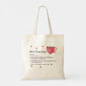 Tote Bag Définition de Chocolat Chaud Mignon (Dos)