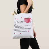 Tote Bag Définition de Chocolat Chaud Tendance (De près)