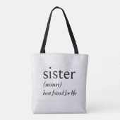 Tote Bag Définition de dictionnaire pour SISTER (Dos)
