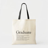 Tote Bag Définition de diplômé personnalisée Moderne (Devant)
