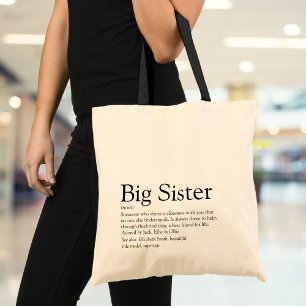Tote Bag Définition de la Meilleure Sœur du Monde