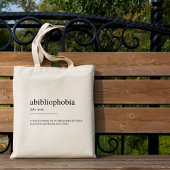 Tote Bag Définition de l'anbibliophobie