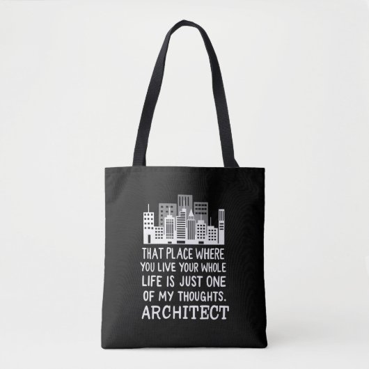 Tote Bag Définition de l'architecte (Devant)