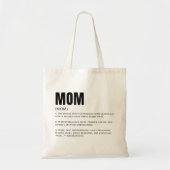 Tote Bag Définition de maman drôle (Devant)