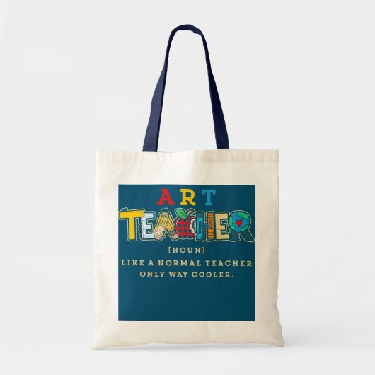 Tote Bag Définition De Professeur D'Art Comme Un Enseignant (Devant)