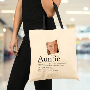 Tote Bag Définition de tante moderne Photo