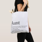 Tote Bag Définition de tante préférée disant moderne (De près)