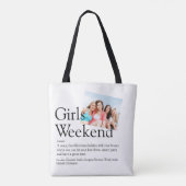 Tote Bag Définition de week-end entre filles avec photo per (Dos)