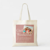 Tote Bag Définition de week-end personnalisé pour filles Ro (Dos)