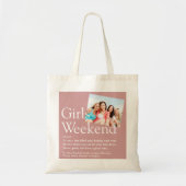 Tote Bag Définition de week-end personnalisé pour filles Ro (Devant)