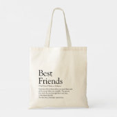 Tote Bag Définition des Meilleurs Amis Moderne (Dos)