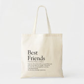 Tote Bag Définition des Meilleurs Amis Moderne (Devant)