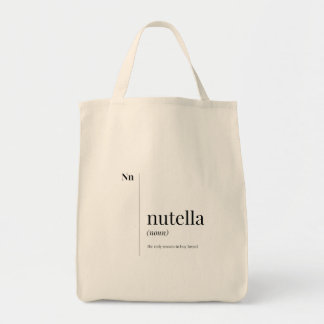 Tote Bag Définition drôle de Nutella