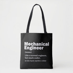 Tote Bag Définition drôle d'ingénieur mécanique Ingénierie
