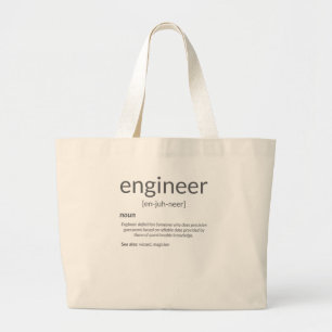 Tote Bag Définition du grand ingénieur du Gift Engineer C