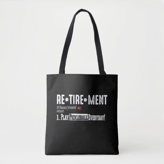 Tote Bag Définition du joueur de basket-ball de retraite (Devant)