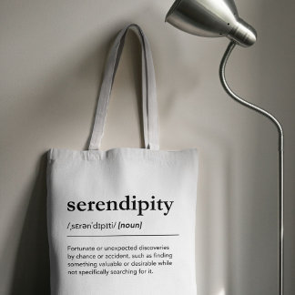 Tote Bag Définition du mot Sérendipité Cadeau Heureux Hasar