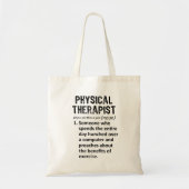 Tote Bag Définition du physiothérapeute (Devant)