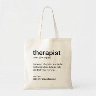 Tote Bag Définition du thérapeute, Pyschologue Santé mental