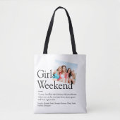 Tote Bag Définition du week-end des filles photographiques  (Devant)